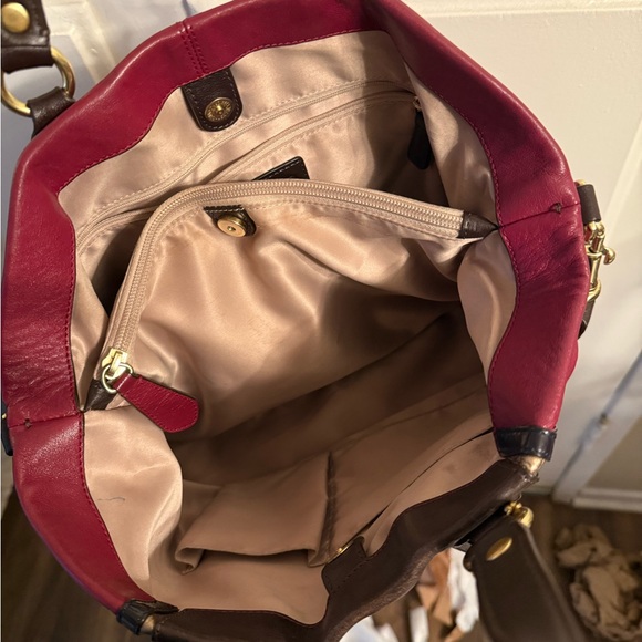 Coach Red and Brown Shoulder Bag - Picture 13 of 13